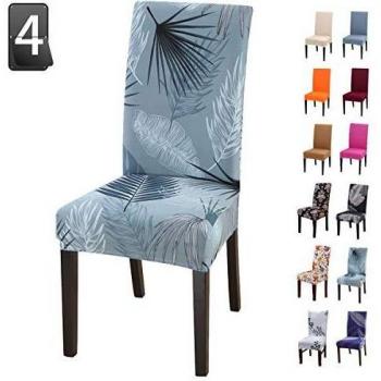 Crralos® Fundas para sillas Lavable Extraíble, Elasticas Funda Sillas Comedor Fundas Protectoras para sillas para Duradera Modern Hotel, Boda, Decor Restaurante Sala de Estar Cocina