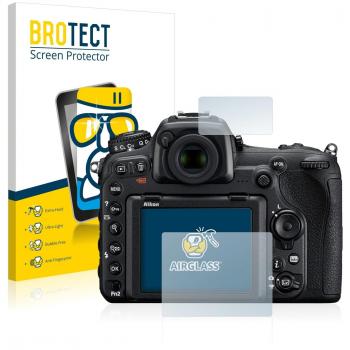 BROTECT Protector Pantalla Cristal Híbrido Compatible con Nikon D500 Protector Vidrio - [Dureza 9H, Anti-arañazos]