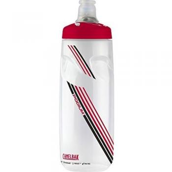 Camelbak Podium - Botella Transparente/Rojo