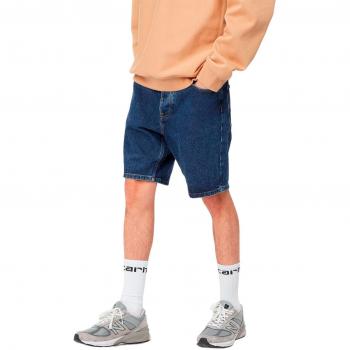 Carhartt Pantalón corto Newel Short OC Matiland Blue Stone Washed Azul