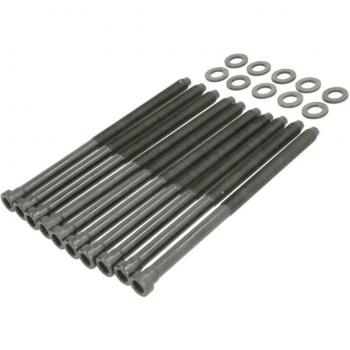 Juego de tornillos de culata AMC 258735 con características específicas para motores AMC 258, incluye todos los tornillos necesarios para la instalación de la culata, fabricados en acero de alta resistencia, acabado resistente a la corrosión y diseño