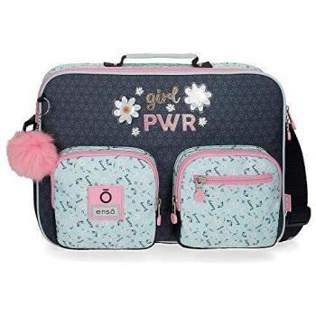 Cartera Escolar Enso Girl Power, Azul, 38x28x6 cm