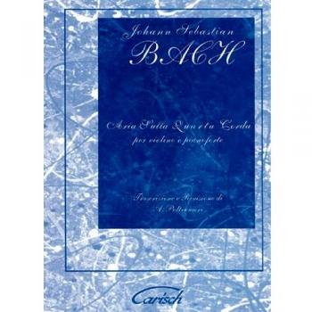 Partitura Clásica Bach - Aria de la Suite en Re Mayor (BWV 1068) para Violín y Piano