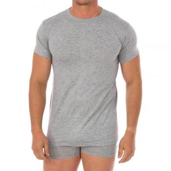 Kisses and Love - Camiseta interior corta manga cero collar para hombre Q-EN1003