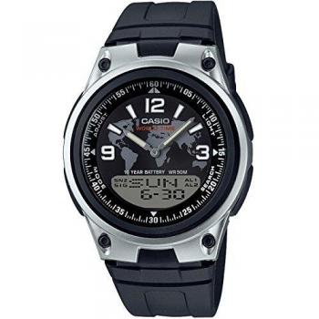 Casio mens analoguedigital quartz watch with resin strap aw801a2ves