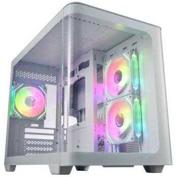 Caja PC Mini-Tower FSP S380-WA Micro-ATX/Mini-ITX Blanca con Ventana Transparente