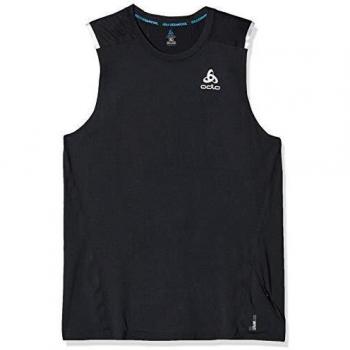 Odlo zeroweight Ceramic BL Top Crew Neck Tank Camiseta, Hombre, Color Negro, Tamaño Large