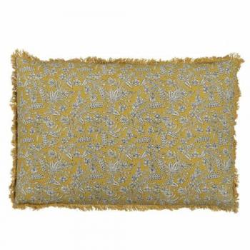 Cojín Decorativo de Algodón Beige Mostaza 60 x 40 cm - Originalidad para Tu Hogar