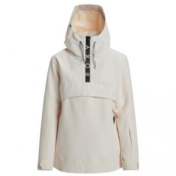 Roxy Chaqueta de esquí Shelter para mujer, color Beige - Buttercream, talla M