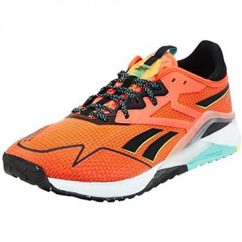 Reebok Zapatillas Nano X2 Adventure Naranja, Sneakers Hombre, Multicolor (Naranja/Negro/Amarillo ácido), EU 42 1/2
