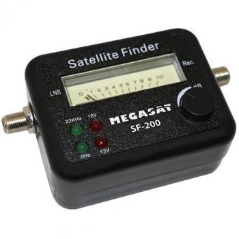 Localizador de Satélites Megasat SF-200, Medición Precisa, Color Negro