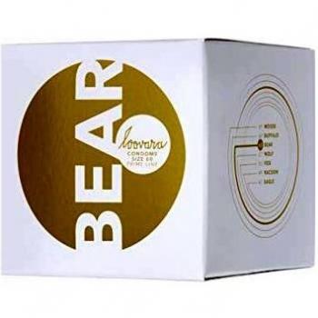 Loovara 12 Condones Individuales – Condones de Tamaño 60 – Talla Bear – Condón Delgado Hecho con Caucho Justo – más Diversión y Sensación Durante el Sexo – Paquete de 12 Condones Veganos