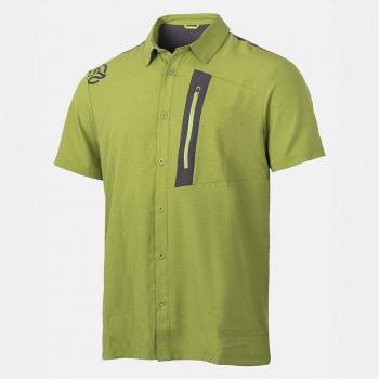 Camisa de hombre Ternua Kotni St M, manga corta, color verde claro, talla L
