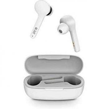 SPC Zion Air True Wireless Bluetooth 5.0 con conexión automática y Resistente al Agua IPX4, Blanco, 46 x 18 x 25 mm
