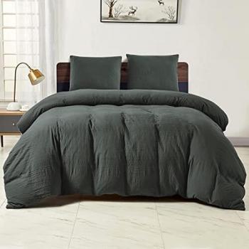 Wavve Juego de Funda Nórdica para Cama 90, Funda de Edredón 155x220 cm con 1 Funda de Almohada 80x80 cm, Suave y Transpirable