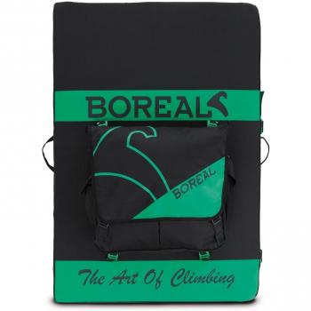 Boreal 445 - Crash Pad unisex, color negro y verde, talla única
