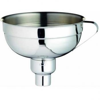 Home Made KitchenCraft Embudo Ajustable de Acero Inoxidable con Receta 14 cm