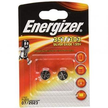 Batería de Óxido de Plata Energizer SR44 EPX96, 1.55V, Paquete de 2 unidades, 200 mAh