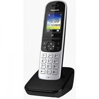 Teléfono Inalámbrico Panasonic KX-TGH710GS con Identificador de Llamadas y Función de Espera, Color Negro