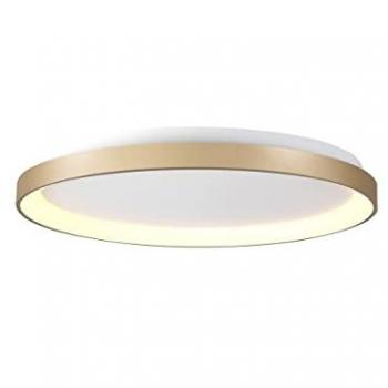 Plafón LED Aro Dorado Niseko 78 cm, 58W, 3000K, 4700lm, Garantía de 3 años