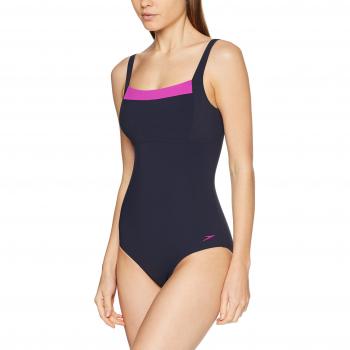 Speedo Contour Renew, Traje de Baño para Mujer, Azul