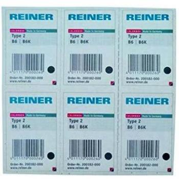 Trodat 200182-000 - Pack 6 almohadillas negras recambio para sello numerador B6K