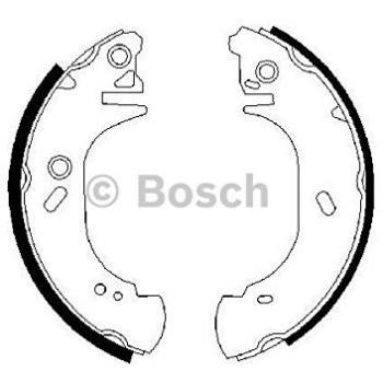 Juego de zapatas de freno BOSCH 0 986 487 525 con accesorios
