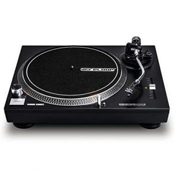 Reloop RP-2000 USB MK2 Quartz-controlled direct-drive DJ turntable with USB output and Reloop OM Black cartridge and stylus