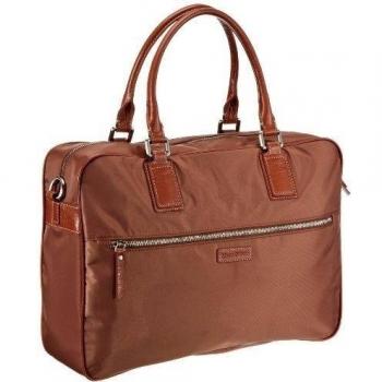 Marc O'Polo Accessories Evelyn - Bolso de hombro de material sintético mujer, color marrón, talla 10x28x40 cm