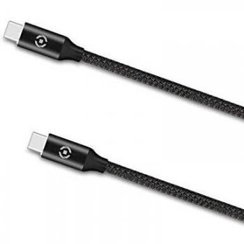Celly USBCUSBCPDBK Cable USB-C a USB-C 1 metro, carga rápida 100 W, Negro