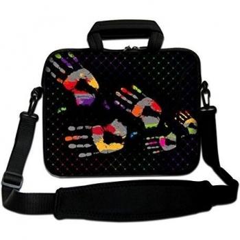 '10 -17.6 Pulgadas Diseño Portátil manga suave caso bolsa con asa y correa para el hombro. Diferentes patrones y tamaños disponible.