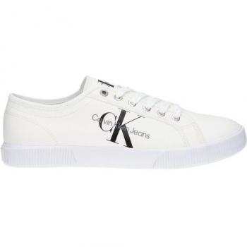 Zapatillas Deportivas de Hombre Calvin Klein Vulcanizadas Esenciales Color Blanco Brillante EU 45