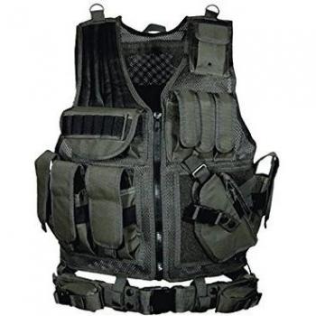 UTG Taktische Weste 547 Law Enforcement - Chaleco táctico de Airsoft, Color Negro, Talla Talla única