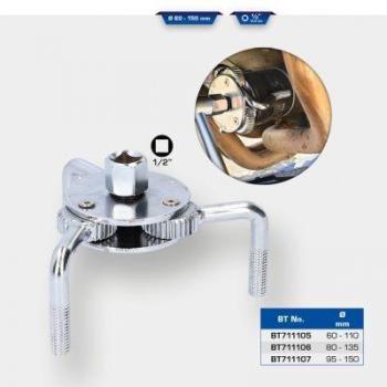 Llave de Filtro de Aceite 3 Brazos Ø 60 - 110 mm - Brilliant Tools BT711105