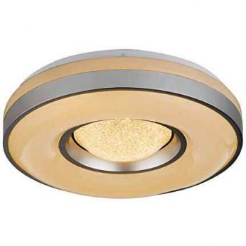 Plafón LED Colla con marco metálico plateado