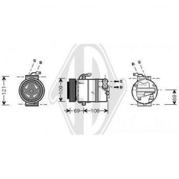 Compresor de aire acondicionado DIEDERICHS DCK1399