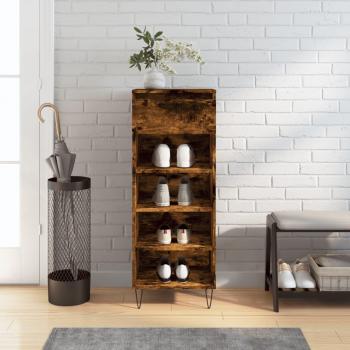 Zapatero Humo 40x36x105 cm Madera multicapa Marrón