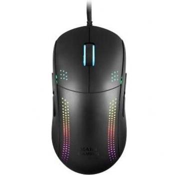 Mars Gaming MMPRO Negro, Ratón Ambidiestro Ultra-Ligero, RGB Chroma, Óptico 32000 DPI