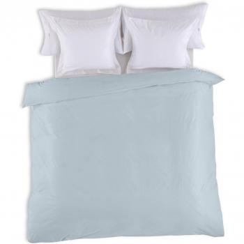 Funda nórdica de diseño en tono azul celeste para cama de 240 x 220 cm