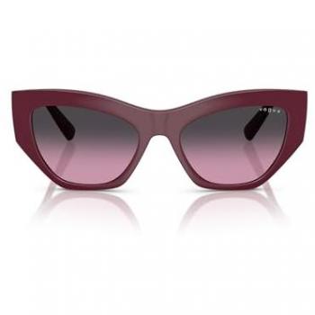 Vogue Vo5607s col. 287590 Donna Geometrica Rosso Sunglasses, Cherry Red with Gray Lenses, Unisex, Size: 53 MM