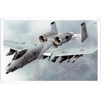 Metal cartel Cartel de chapa Hojalata sesión Aircraft Tin Sign Fairchild Republic A 10 Thunderbolt Ii 29530 Retro Vintage Pared Decoración by hamgaacaan