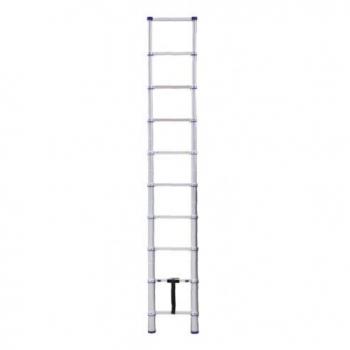 Escalera Telescópica de Aluminio X-Tenso 2, 10 Peldaños, Altura Extendida 2.9 m, Altura de Trabajo 3.8 m