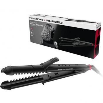 Rowenta CF451LF0 Fashion Stylist 3 en 1 Plancha y Rizador de Pelo Multistyler