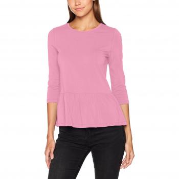 ONLY Onllive Love Peplum 3/4 Top, Camisa Manga Larga para Mujer, Rosa