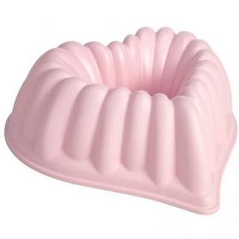 Molde de Repostería Corazón Rosa Antiadherente de Aluminio, 27.5x26.5 cm, Ideal para Tartas y Ocasiones Especiales