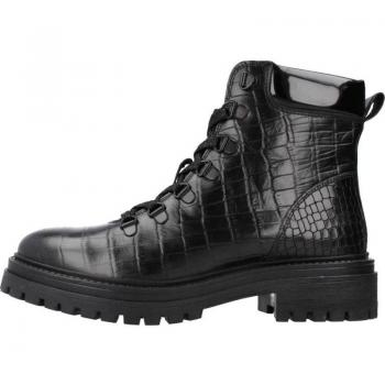 Botines de Mujer Geox D Iridea A Negro, características: material exterior de piel, suela de goma antideslizante, diseño elegante y moderno, cierre con cremallera lateral, plantilla acolchada para mayor comodidad