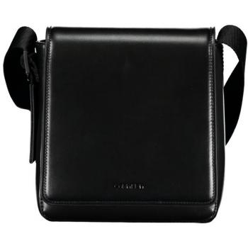 Calvin Klein Unisex Adjustable Black Logo Shoulder Bag