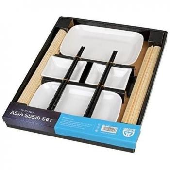 GRÄWE Asia Sushi - Juego de sushi de 10 piezas, para 2 personas, incluye palillos