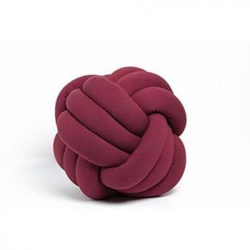 Home Mania 55D-7 Cojín Decorativo Knot Trenzado Realizado a Mano, Azul Indigo