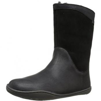 Camper Peu Women's Boots - Black Smooth Leather, Size 36